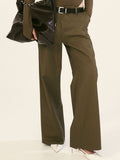 H&M Women Raw-Edge Twill Chinos Trousers