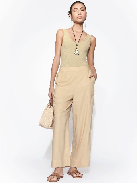 H&M Women Regular fit Flared Trousers