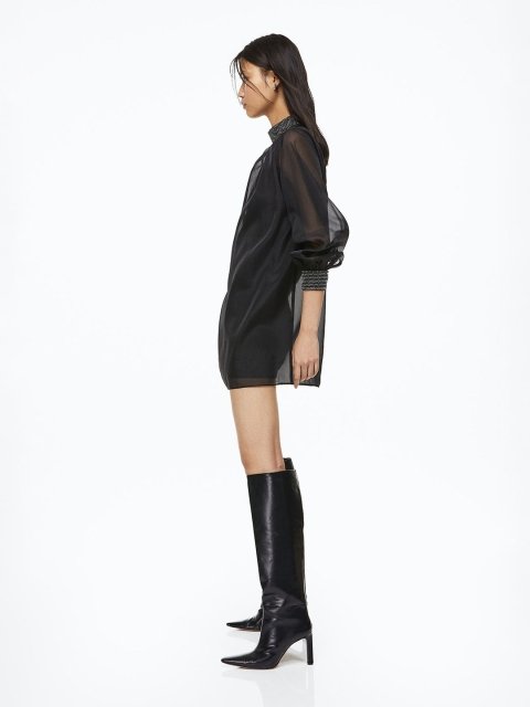 H&M Women Rhinestone-Embellished Dress