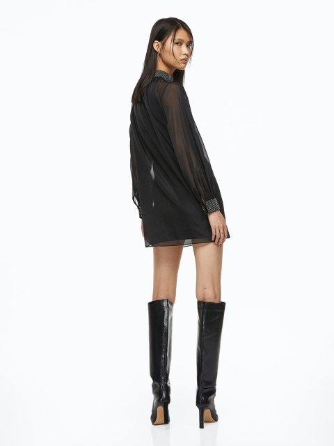 H&M Women Rhinestone-Embellished Dress