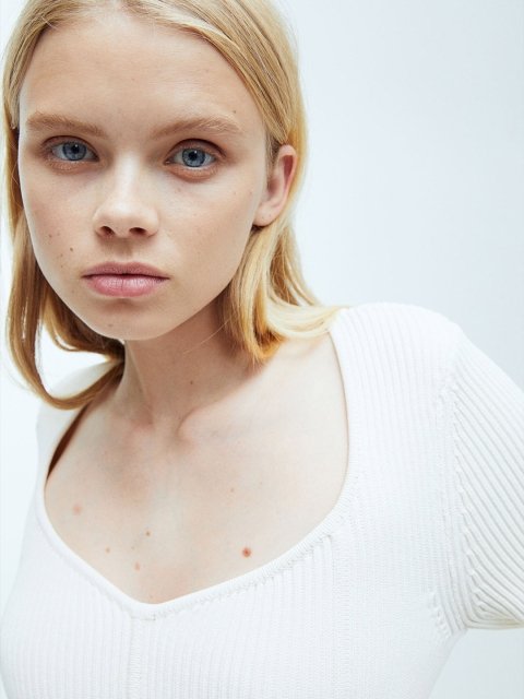 H&M Women Rib Knit Top