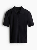 H&M Women Ribbed Polo Shirt