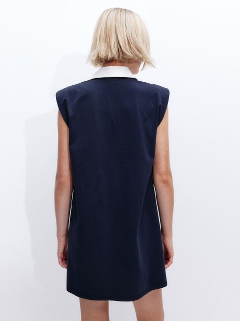 H&M Women Shoulder-Pad Polo Dress