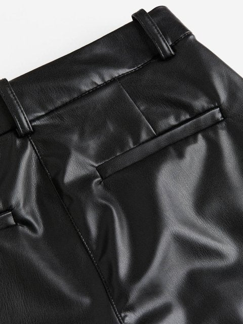 H&M Women Slim Coated Trousers
