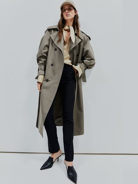 H&M Women Slit-Hem Trousers