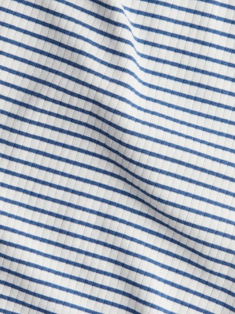H&M Women Striped Printed Wide Jersey Trouser