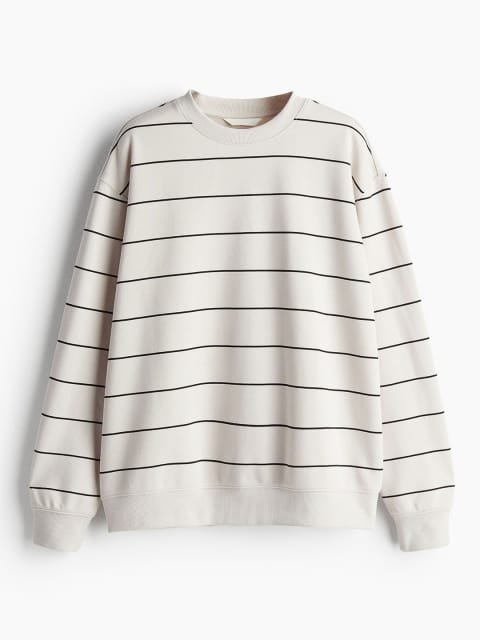 H&M Women Striped Sweatshirt