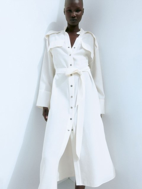 H&M Women Tie Belt Dress