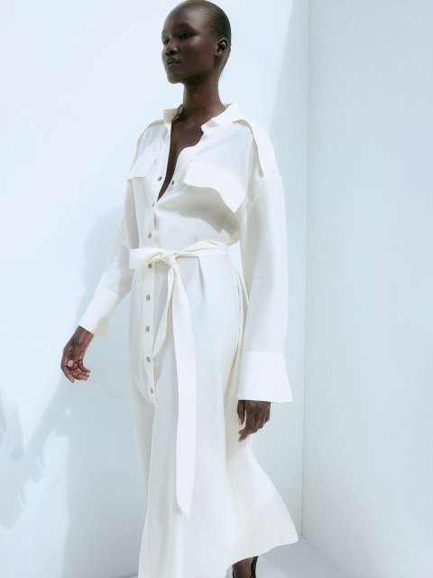 H&M Women Tie Belt Dress
