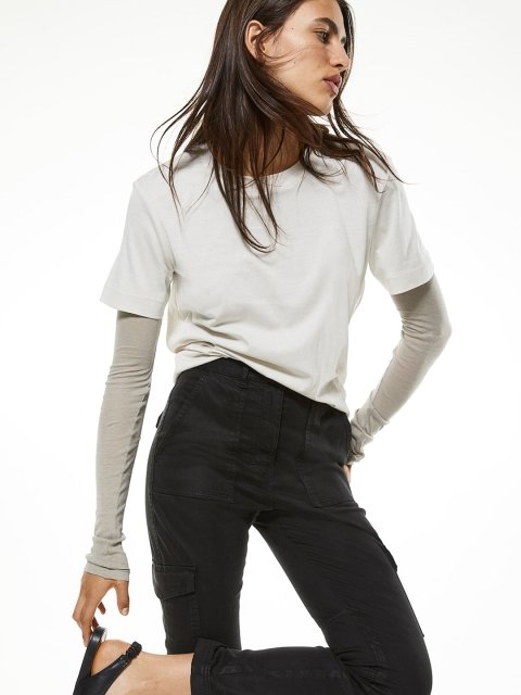 H&M Women Twill Cargo Trousers