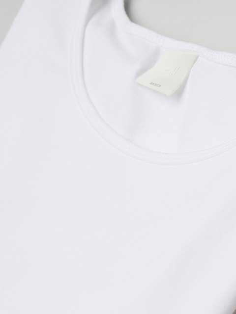 H&M Women White Solid Long-Sleeved Jersey Top