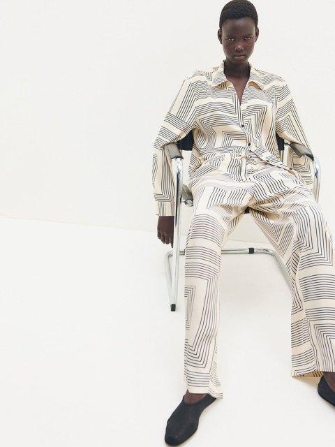 H&M Women Wide Pull-On Trousers