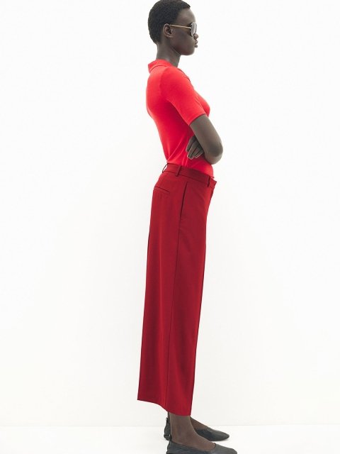 H&M Women Wide Twill Trousers