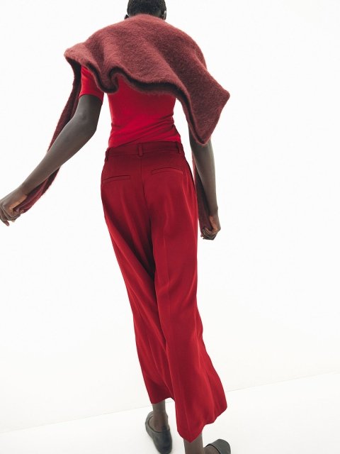 H&M Women Wide Twill Trousers