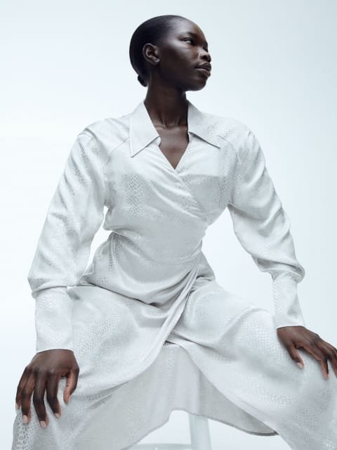 H&M Women Wrap Shirt Dress