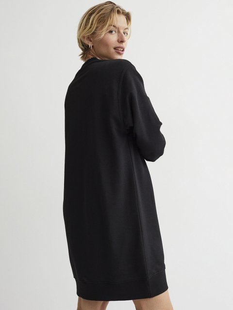 H&M Womens Black Sweatshirt Dress