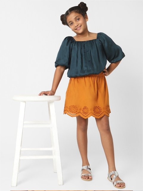 KIDS ONLY Girls Green Blouson Top
