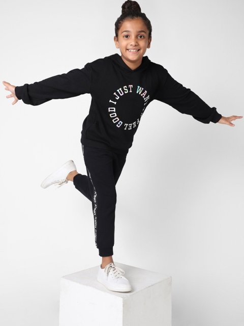 KIDS ONLY Girls Pull Over Printed Hooded Sweatshirt