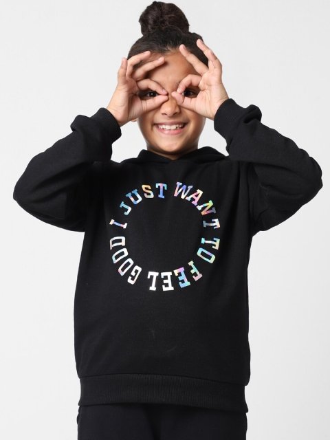 KIDS ONLY Girls Pull Over Printed Hooded Sweatshirt