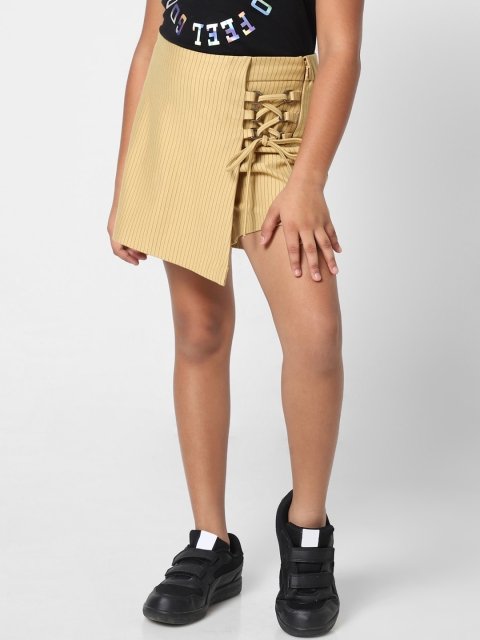 KIDS ONLY Girls Striped Above Knee Skorts
