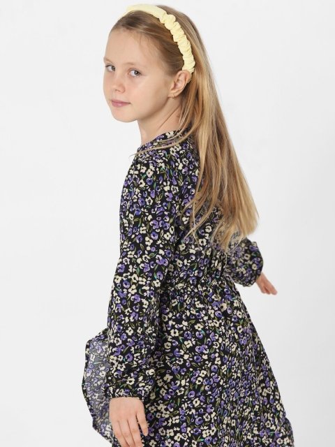 KIDS ONLY Kids Girls Blue & White Floral Wrap Dress