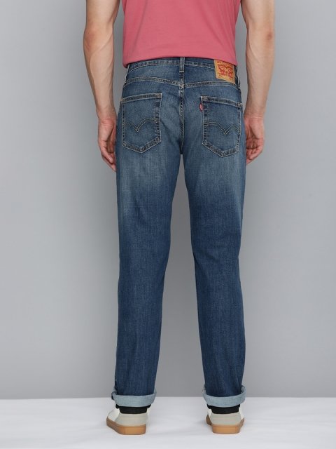Levis Men 511 Slim Fit Low Distress Light Fade Stretchable Low-Rise Jeans