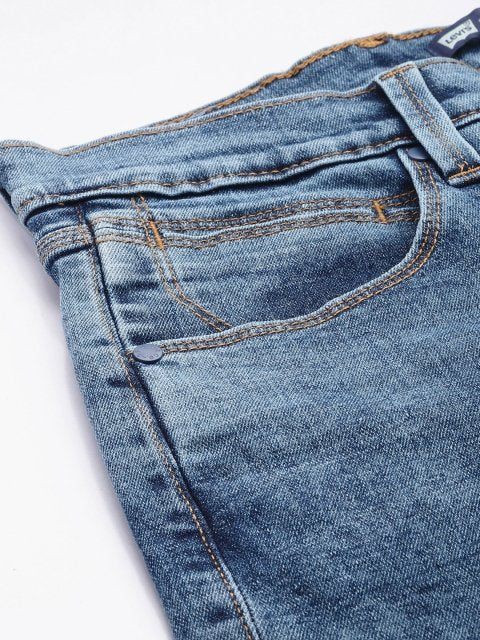 Levis Men 511 Slim Fit Low Rise Light Fade Stretchable Jeans