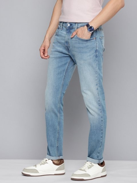 Levis Men 512 Slim Tapered Fit Heavy Fade Stretchable Jeans
