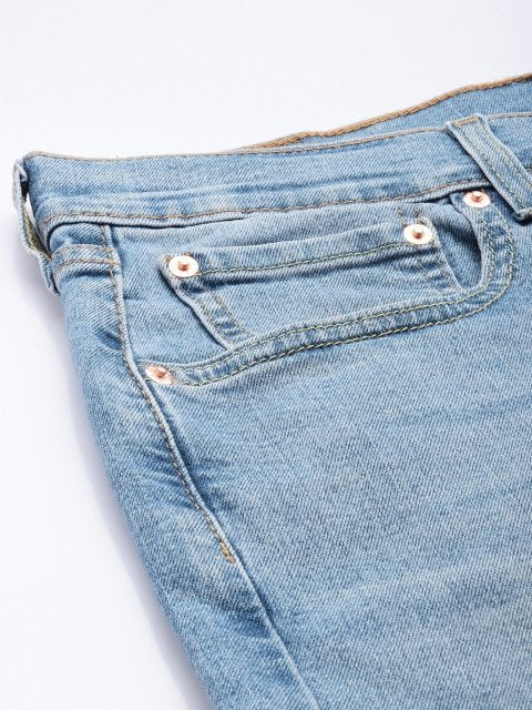 Levis Men 512 SLIM Tapered Fit Low-Rise Heavy Fade Stretchable Jeans