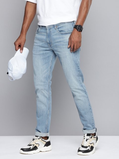 Levis Men 512 Tapered Fit Light Fade Stretchable Jeans
