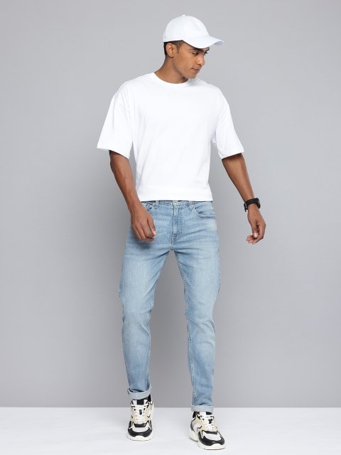 Levis Men 512 Tapered Fit Light Fade Stretchable Jeans