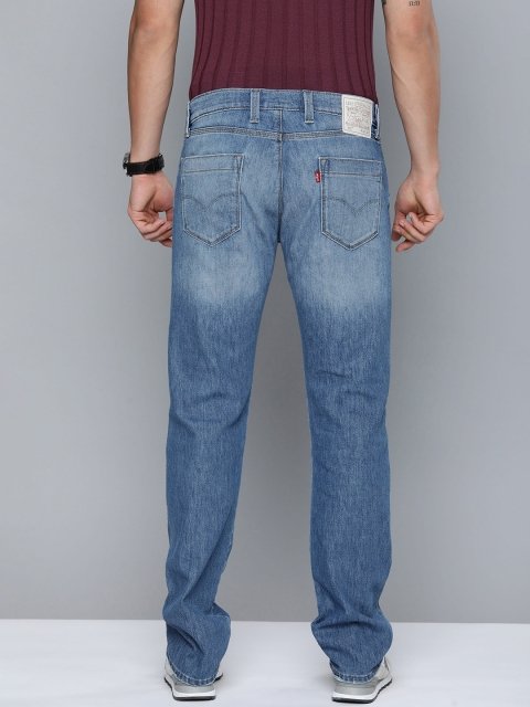 Levis Men 513 Slim Straight Fit Heavy Fade Stretchable Low Rise Jeans