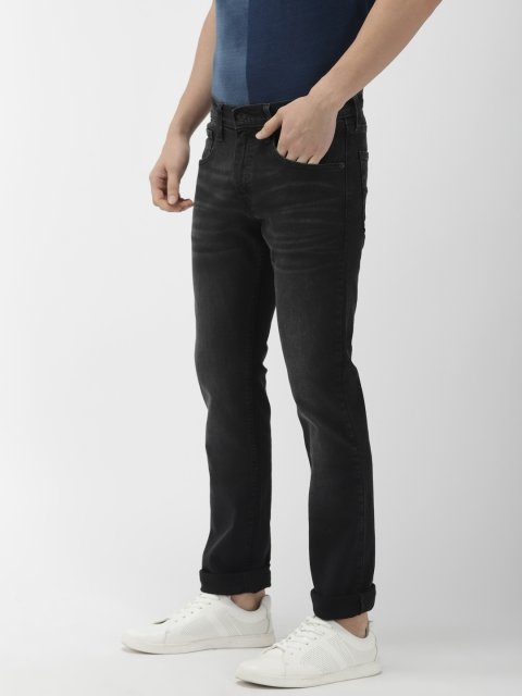 Levis Men Black 65504 Skinny Fit Mid-Rise Clean Look Stretchable Jeans