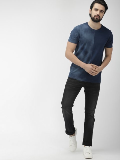 Levis Men Black 65504 Skinny Fit Mid-Rise Clean Look Stretchable Jeans