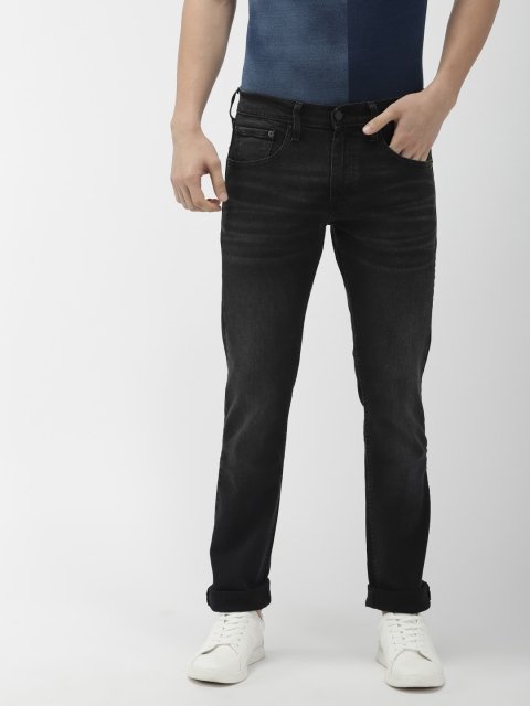 Levis Men Black 65504 Skinny Fit Mid-Rise Clean Look Stretchable Jeans