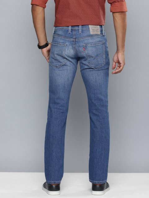 Levis Men Skinny Fit Heavy Fade Stretchable Mid-Rise Jeans