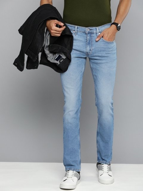 Levis Men Skinny Fit Light Fade Stretchable Jeans