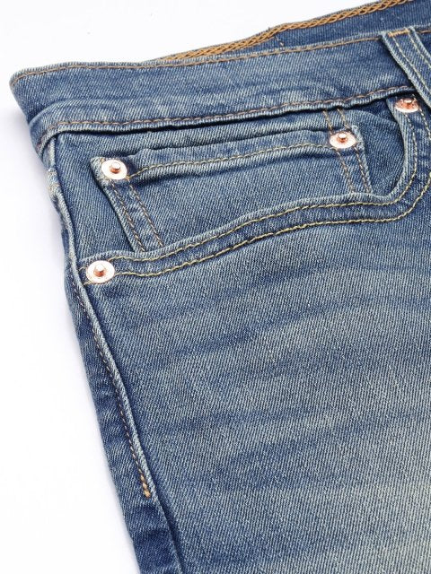 Levis Men Slim Fit Heavy Fade Stretchable Jeans