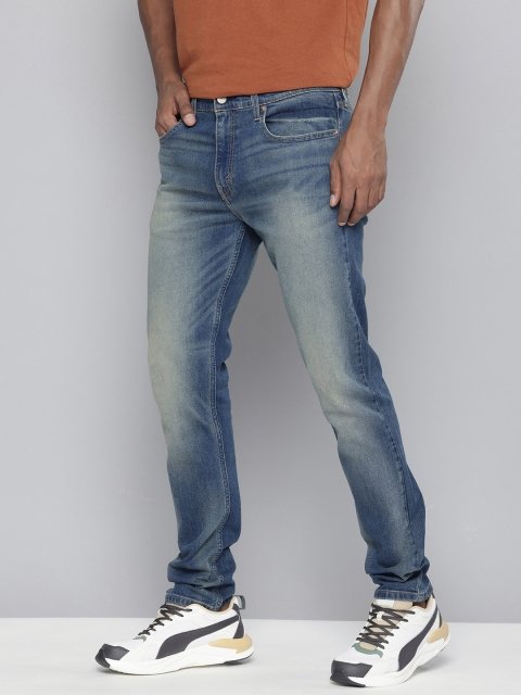 Levis Men Slim Fit Heavy Fade Stretchable Jeans