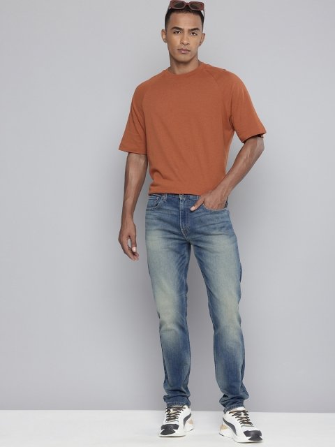 Levis Men Slim Fit Heavy Fade Stretchable Jeans
