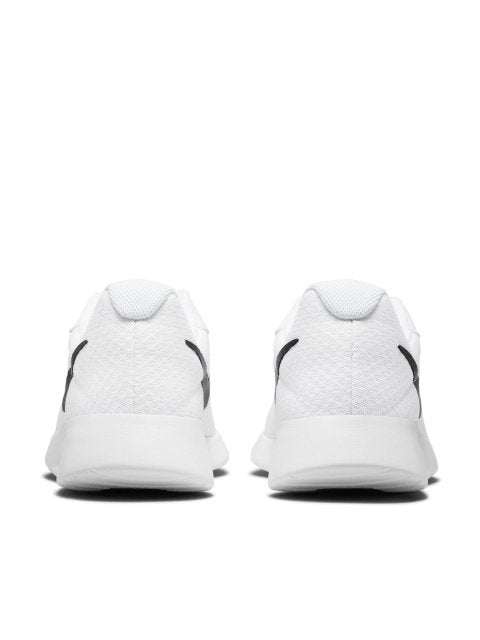 Nike Men White & Black Woven Design Tanjun Brand Logo Print Sneakers