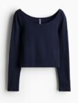 H&M Boat Neck Cotton Tops