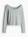 H&M Boat Neck Cotton Tops