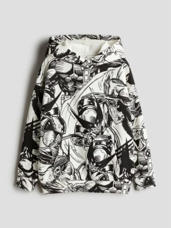 H&M Boys Motif-Detail Hoodie Sweatshirts