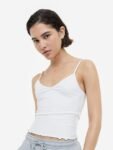 H&M Cropped Strappy Top