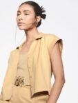 H&M Drop Shoulder Satin Shirt