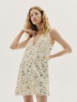 H&M Embellished Fringed A-Line Dress