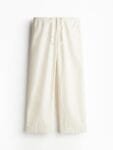 H&M Embroidered Cotton Pull-On Trousers