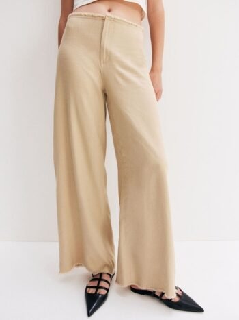 H&M Frayed-Edge Trousers