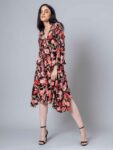 H&M Full Sleeve Flared Floral Dress